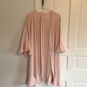 Blush Pink Belted Robe
